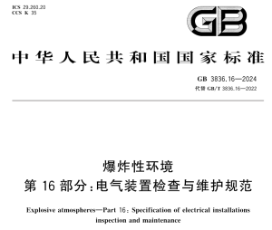 爆炸性环境电气装置检查  时间间隔-智达安实景式应急管理平台